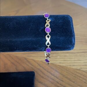 Avon Gold and Pink Bracelet